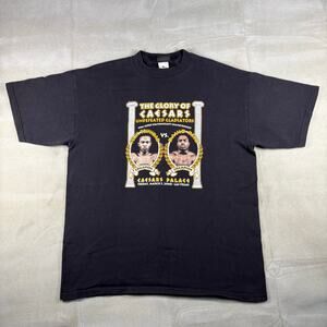 Vintage‎ 2000 Felix Trinidad vs David Reid Caesars Palace Boxing T Shirt USA XL
